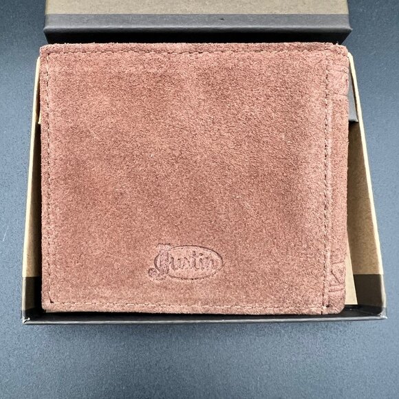 Justin Boots Genuine Leather Bifold Wallet - Picture 3 of 5